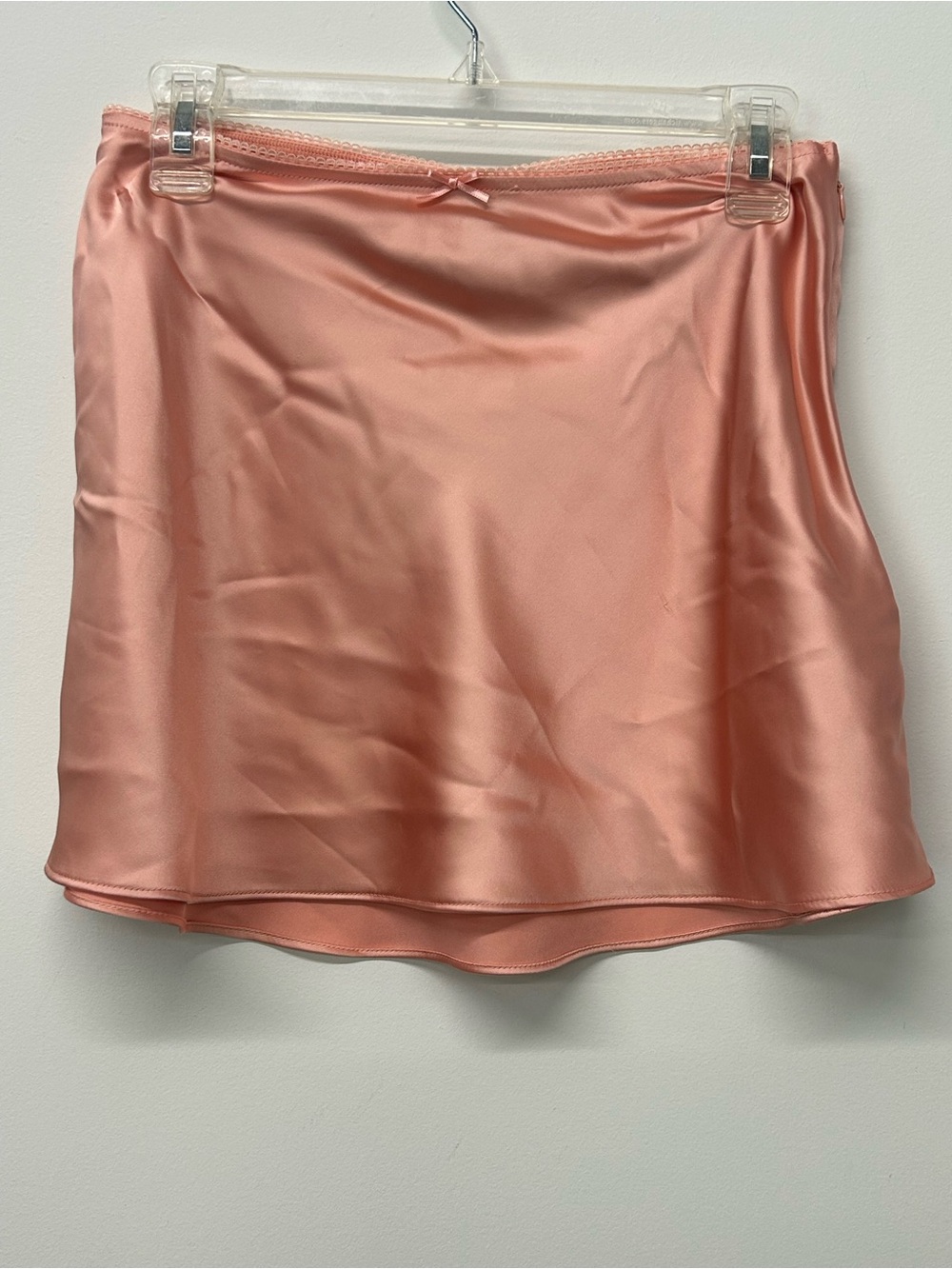 wild fable Satin Mini Skirt in Peachy Pink